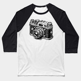 Retro Camera Baseball T-Shirt